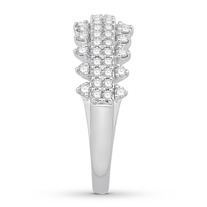 Main Image 3 of Previously Owned Emmy London Diamond Ring 3/4 ct tw Round-cut 10K White Gold Size 10