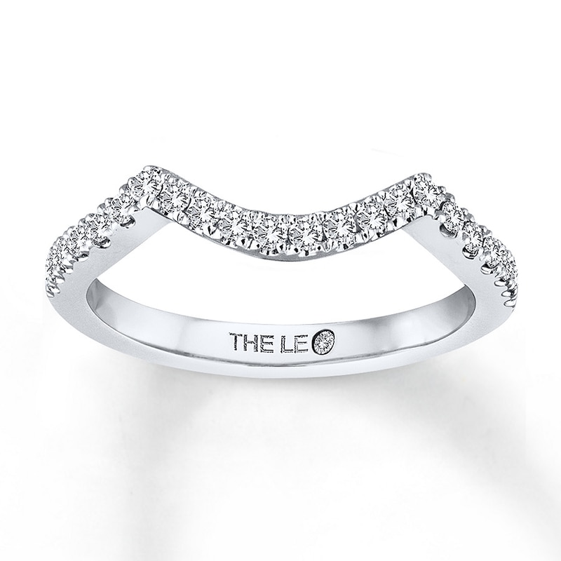 Previously Owned THE LEO Diamond Wedding Band 1/4 ct tw Round-cut 14K White Gold - Size 5