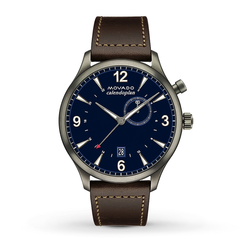 Main Image 1 of Previously Owned Movado Men's Watch Heritage Calendoplan GMT 3650017