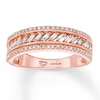 Thumbnail Image 1 of Previously Owned Emmy London Diamond Ring 1/2 ct tw Baguette & Round 10K Rose Gold