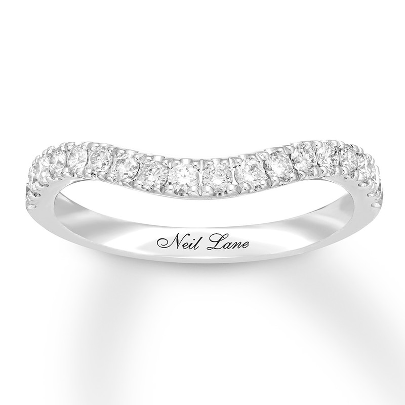 Main Image 1 of Previously Owned Neil Lane Diamond Wedding Band 3/8 ct tw Round-cut 14K White Gold
