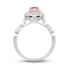Thumbnail Image 2 of Previously Owned Neil Lane Morganite Engagement Ring 5/8 ct tw Round-cut Diamonds 14K Two-Tone Gold