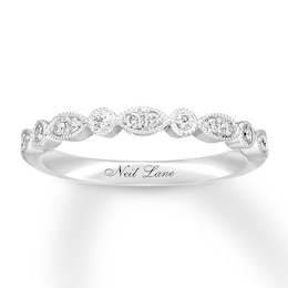 Previously Owned Neil Lane Diamond Wedding Band 1/5 ct tw Round-cut 14K Gold