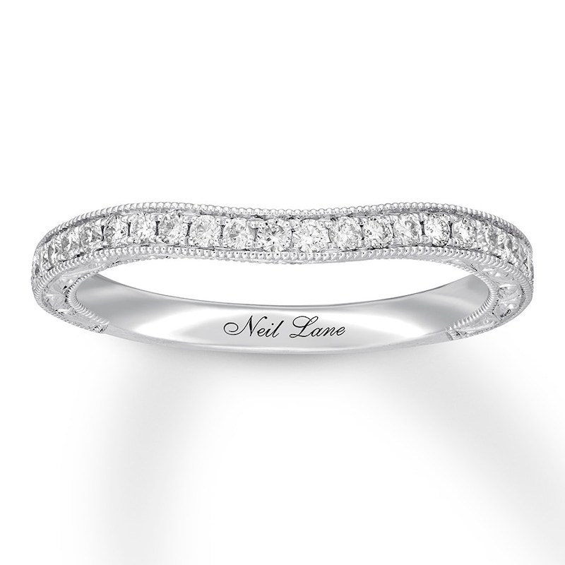 Main Image 1 of Previously Owned Neil Lane Diamond Wedding Band 1/4 ct tw Round-cut 14K White Gold