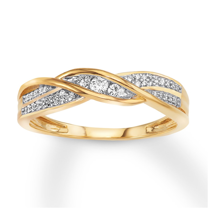 Main Image 1 of Previously Owned Diamond Anniversary Band 1/6 ct tw Round-cut 10K Yellow Gold