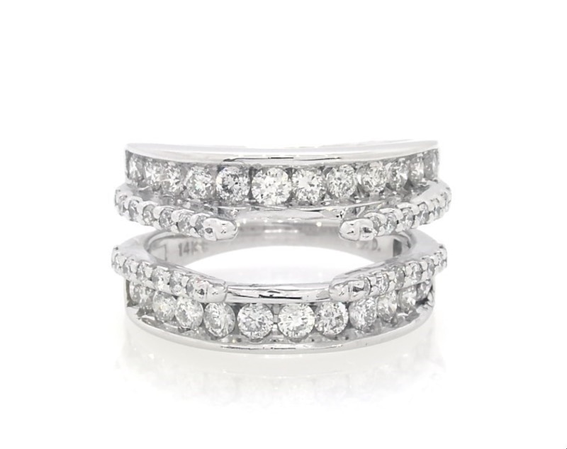 Main Image 1 of Previously Owned Diamond Enhancer Ring 1 ct tw 14K White Gold Size 7