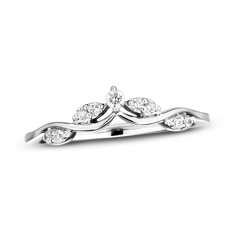 Main Image 1 of Previously Owned Diamond Enhancer Ring 1/8 ct tw Round-cut 14K White Gold