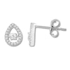 Thumbnail Image 1 of Previously Owned Petite Diamond Earrings 1/8 ct tw Round-cut 10K White Gold