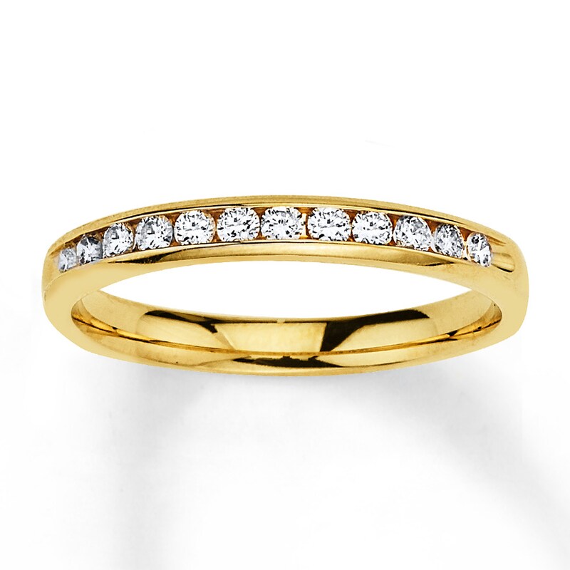 Main Image 1 of Previously Owned Diamond Anniversary Band 1/4 ct tw Round-cut 10K Yellow Gold