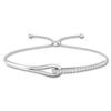 Thumbnail Image 1 of Previously Owned Love + Be Loved Diamond Bolo Bracelet 1/2 ct tw 10K White Gold 9.5"