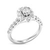 Thumbnail Image 2 of Previously Owned Diamond Engagement Ring 1-1/4 ct tw Oval & Round-cut 14K White Gold