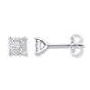 Thumbnail Image 1 of Previously Owned Diamond Earrings 1/10 Carat tw Round-cut Sterling Silver