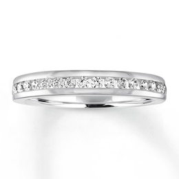 Previously Owned Diamond Wedding Band 1/3 ct tw Round-cut 14K White Gold
