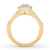 Thumbnail Image 2 of Previously Owned Diamond Engagement Ring 1/2 ct tw Round-cut 10K Two-Tone Gold