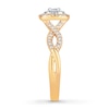Thumbnail Image 3 of Previously Owned Diamond Engagement Ring 1/2 ct tw Round-cut 10K Two-Tone Gold