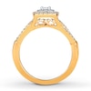 Previously Owned Diamond Engagement Ring 1/2 ct tw Round-cut 10K Two-Tone Gold