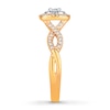 Previously Owned Diamond Engagement Ring 1/2 ct tw Round-cut 10K Two-Tone Gold