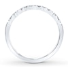 Thumbnail Image 2 of Previously Owned Diamond Wedding Band 1/8 ct tw Round-cut 14K White Gold