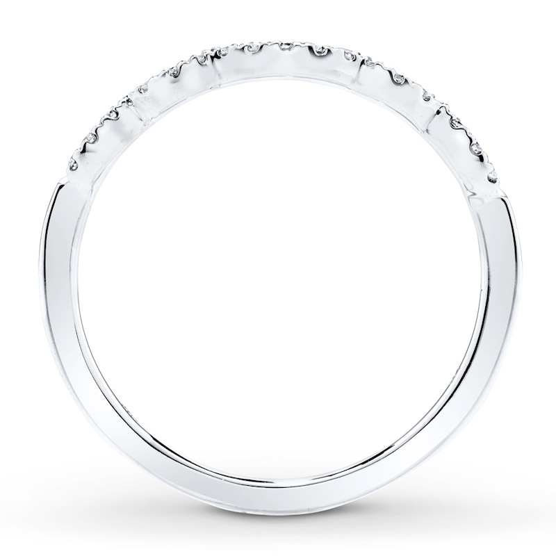 Main Image 2 of Previously Owned Diamond Wedding Band 1/8 ct tw Round-cut 14K White Gold