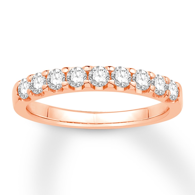 Main Image 1 of Previously Owned Diamond Band 1/2 ct tw Round-cut 14K Rose Gold