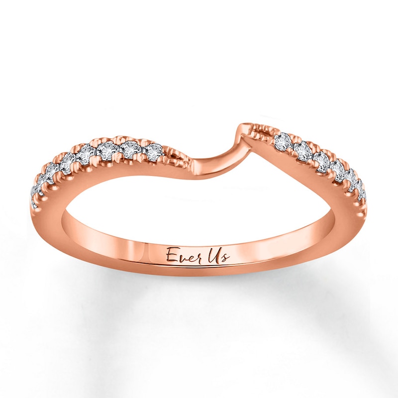 Main Image 1 of Previously Owned Ever Us Diamond Band 1/5 ct tw Round-cut 14K Rose Gold