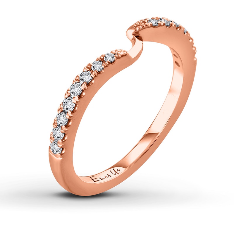 Main Image 2 of Previously Owned Ever Us Diamond Band 1/5 ct tw Round-cut 14K Rose Gold
