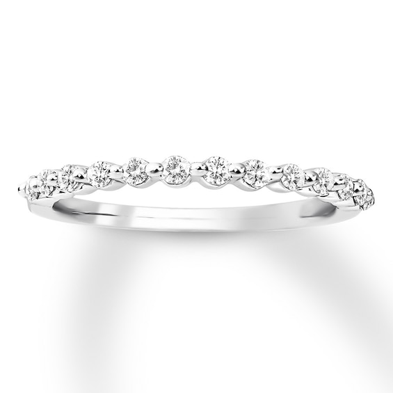 Previously Owned Diamond Anniversary Band 1/3 ct tw Round-cut 10K White Gold