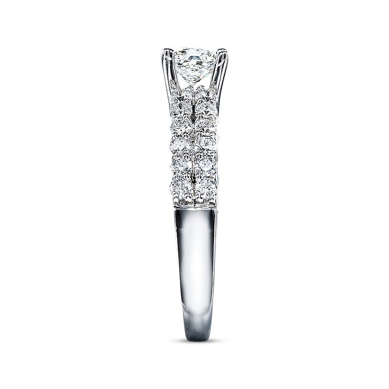 Main Image 3 of Previously Owned THE LEO Diamond Engagement Ring 1 ct tw Princess & Round-cut 14K White Gold
