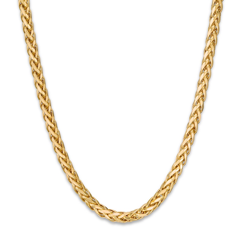 Main Image 1 of Previously Owned Wheat Chain Necklace Solid 10K Yellow Gold 20" Length