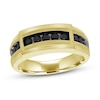 Thumbnail Image 0 of Previously Owned Men's Black Diamond Ring 1/2 ct tw Round-cut 10K Yellow Gold