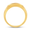 Thumbnail Image 1 of Previously Owned Men's Black Diamond Ring 1/2 ct tw Round-cut 10K Yellow Gold