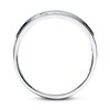 Thumbnail Image 2 of Previously Owned Men's Diamond Wedding Band 1/4 ct tw Round-cut 10K White Gold