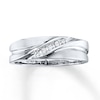 Thumbnail Image 0 of Previously Owned Men's Diamond Wedding Band 1/15 ct tw Round-cut 10K White Gold