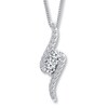 Thumbnail Image 1 of Previously Owned Ever Us Necklace 3/4 ct tw Diamonds 14K White Gold