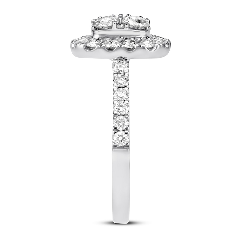 Main Image 2 of Previously Owned Diamond Engagement Ring 1-3/8 ct tw Round-cut 14K White Gold