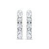 Thumbnail Image 2 of Previously Owned Diamond Hoop Earrings 1 ct tw Round-cut 14K White Gold