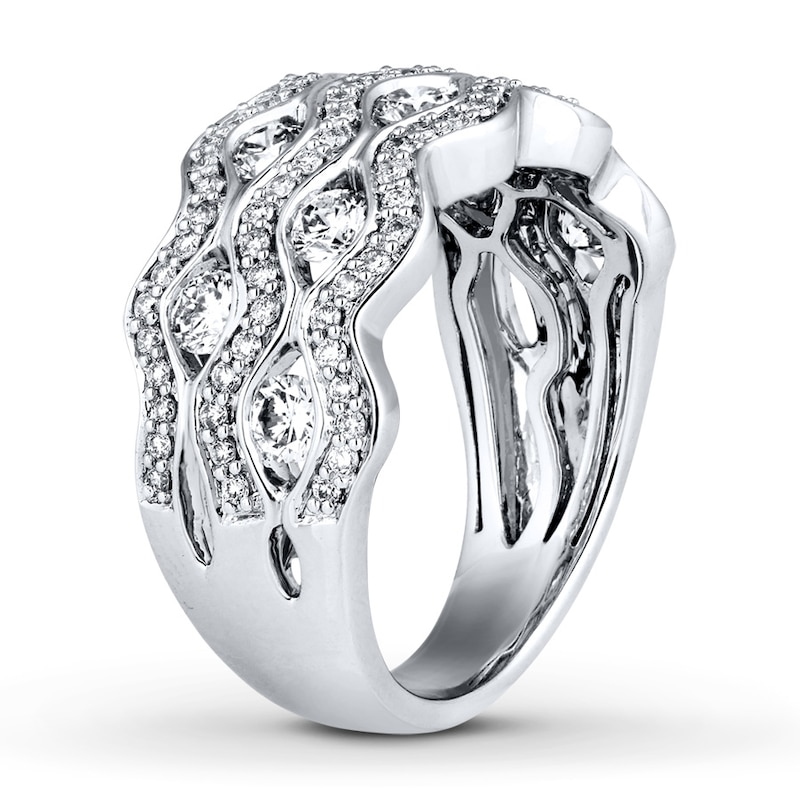Main Image 2 of Previously Owned Diamond Ring 1-1/4 ct tw Round-cut 14K White Gold