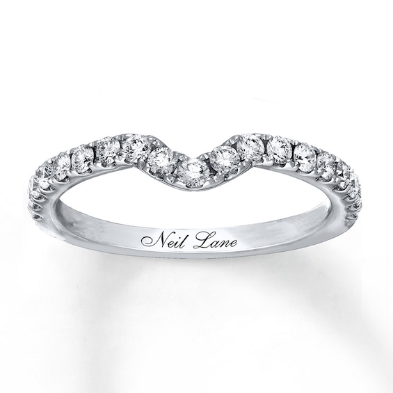 Previously Owned Neil Lane Wedding Band 1/2 ct tw Round-cut Diamonds 14K White Gold