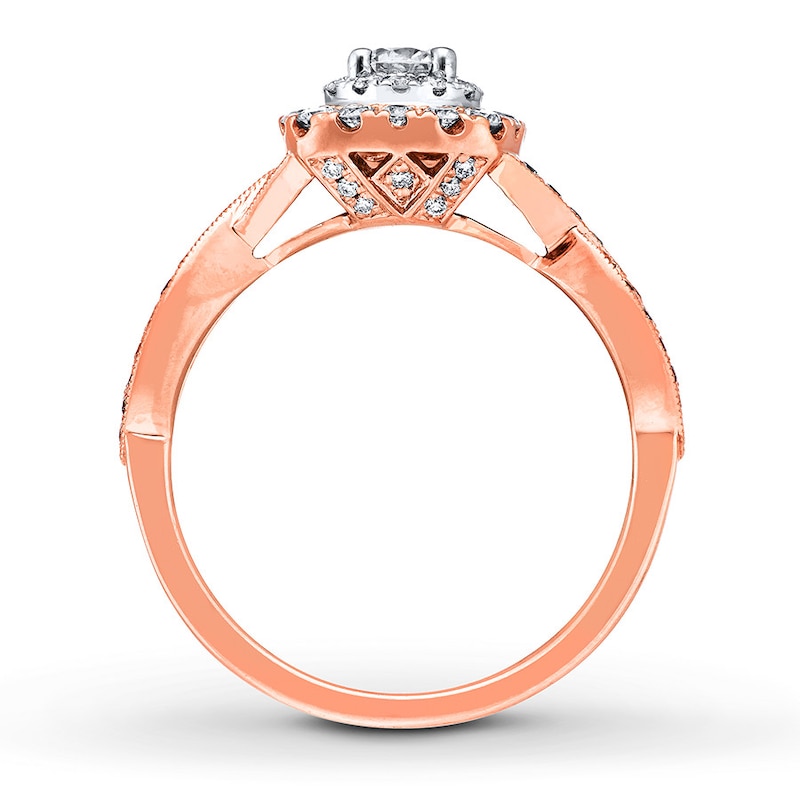Main Image 2 of Previously Owned Neil Lane Engagement Ring 7/8 ct tw Round-cut Diamonds 14K Two-Tone Gold