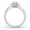 Thumbnail Image 1 of Previously Owned Neil Lane Engagement Ring 5/8 ct tw Princess & Round-cut Diamonds 14K White Gold