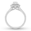 Thumbnail Image 2 of Previously Owned Diamond Engagement Ring 7/8 ct tw Round-cut 14K White Gold - Size 4.25