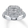 Thumbnail Image 1 of Previously Owned Diamond Ring 5/8 ct tw Princess-Cut 14K White Gold - Size 10.5