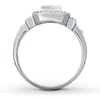 Previously Owned Diamond Ring 5/8 ct tw Princess & Round-cut 14K White Gold