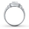 Previously Owned Diamond Ring 5/8 ct tw Princess & Round-cut 14K White Gold