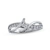 Thumbnail Image 1 of Previously Owned Diamond Promise Ring 1/4 ct tw Princess & Round-cut 10K White Gold - Size 4