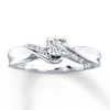 Thumbnail Image 0 of Previously Owned Diamond Promise Ring 1/8 ct tw Round-cut Sterling Silver - Size 4.25
