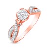 Thumbnail Image 2 of Previously Owned Diamond Promise Ring 1/5 ct tw Round-cut 10K Rose Gold - Size 3.5