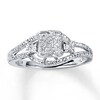Thumbnail Image 1 of Previously Owned Diamond Ring 1/5 ct tw Round-cut 10K White Gold - Size 13.25