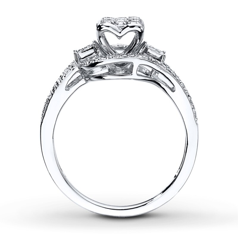 Main Image 2 of Previously Owned Diamond Ring 1/5 ct tw Round-cut 10K White Gold - Size 13.25