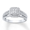 Thumbnail Image 1 of Previously Owned Diamond Ring 1/2 ct tw Round-cut 10K White Gold - Size 4.25